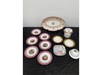 A Mixed Lot Of Entertaining Items Limoges France, Victoria Austria, Imperial Crown China Austria & More