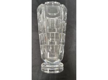 Orrefors Crystal  Simon Gate Design Thousand Windows Vase - Swedish Art Glass 7.5'h