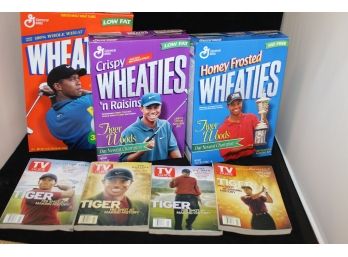 Tiger Woods Golf Collection - Magazines And Cereal Boxes