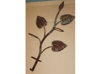 Wrought Iron Plant Pot Hanger From A Rustic Barn