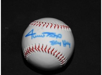Signed Willie Mays Baseball Inscribed SAY HEY With COA