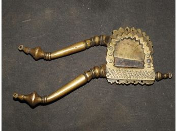 Old Ornate Brass Blade Cut Nutcracker