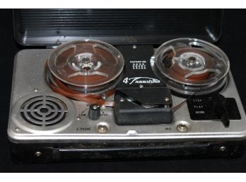 Old Transworld Portable Spy Style Reel To Reel Audio Tape Recorder