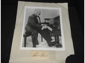 Rare Signed Count Basie With Photo
