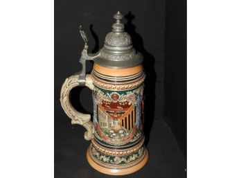 Old 12 Inch West Germany Artistic Ornate Stein