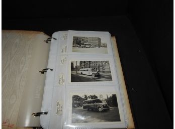 Amazing Binder Of Old Bus Photos Postcards A Must Have For Transportation Collectors