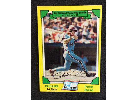 1982 Drakes Big Hitters Pete Rose