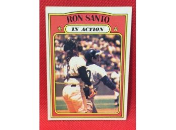 1972 Topps Ron Santo In Action