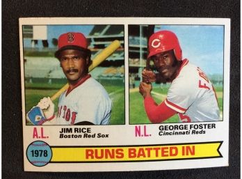 1979 Topps RBI Leaders Jim Rice/George Foster