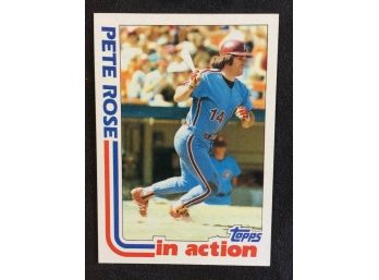 1982 Topps Pete Rose In Action