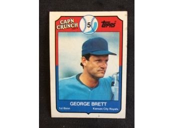 1989 Topps Cap'N Crunch George Brett