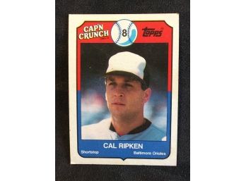 1989 Topps Cap'N Crunch Cal Ripken Jr.