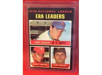 1971 Topps ERA Leaders Tom Seaver