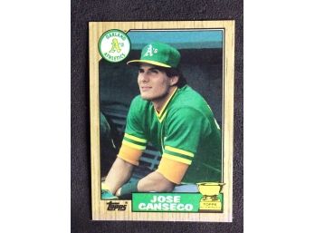 1987 Topps Jose Canseco Rookie - Y