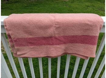 Vintage Early's Witney 4 Point Pink Wool Blanket