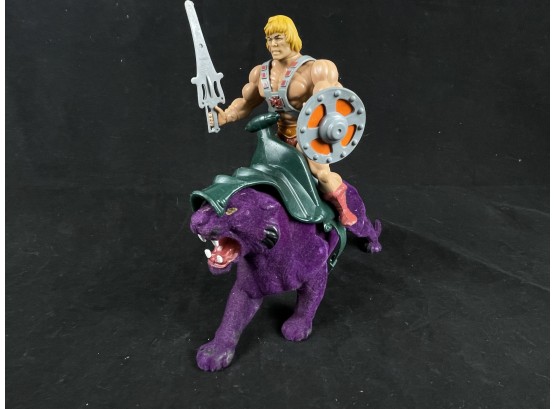 Vintage 80s He-Man Masters Of The Universe He-man And Panthor