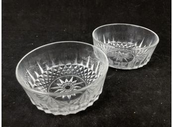 Pair Of Nice Cut Glass Bowls