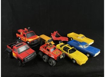Toy Vehicle Lot- Bus, Cars, Trucks