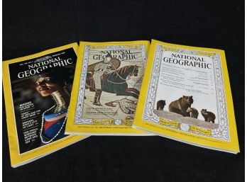 National Geographic Lot Of 3