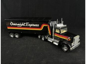 Vintage 80s Nylint Overnight Express Rig And Trailer