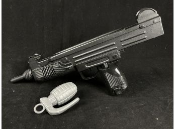 Vintage 80s Toy Gun And Grenade