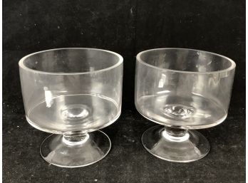 Pair Of Trifle Pedestal Bowls
