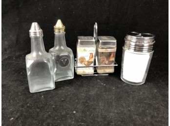 Salt And Pepper Oil And Vinegar Set