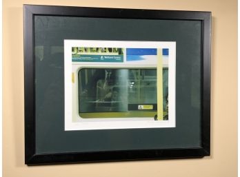 Very Cool Photo - LONDON UNDERGROUND - Signed COS 2001 - 12-1/4' X 15' - Very Nice Piece - Matte Black Frame