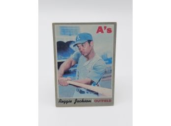 1970 Topps Reggie Jackson Second Year Card Hall Of Famer