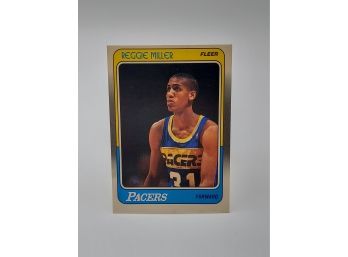 1988 Fleer Reggie Miller Rookie Card And Hall Of Famer