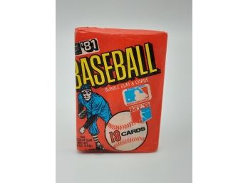 1981 Don Russ Baseball Wax Packs 2 Packs