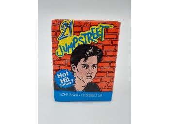 1987 Topps 21 Jump Street Johnny Depp TV Series 4 Packs