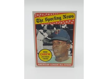 1969 Topps Rod Carew The Sporting News All-Star Card Hall Of Famer