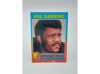 1971 Topps Mean Joe Greene Rookie Card And Hall Of Famer