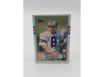 1989 Topps Traded Troy Aikman Rookie Card And Hall Of Famer
