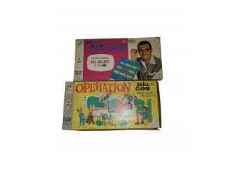 Vintage Games -operation/eye Guess