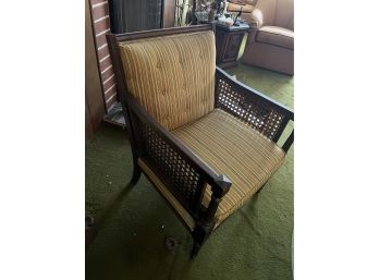 Midcentury Chair With Wood Trim