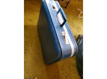 Blue Vintage Suitcase