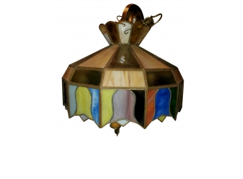 Colored Stained Glass Light Fixture