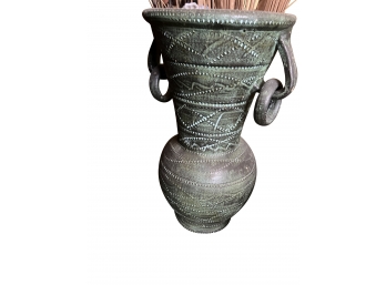 Decorative Green Ceramic Vase