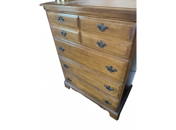 Tall Colonial Style Maple Dresser