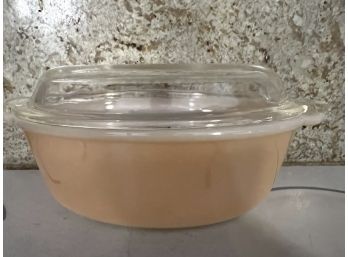 Fire King Irredescent Casserole Dish With Lid