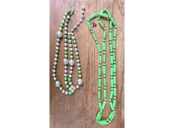 TWO Necklaces In Shades Of Green!
