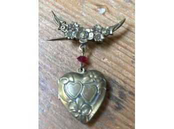 Vintage Heart/Locket Pin