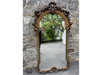 Large Vertical Ornate Antique Mirror