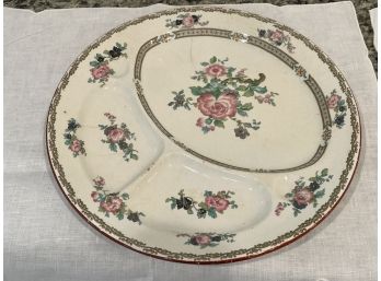 Booths Divided Plate, Antique