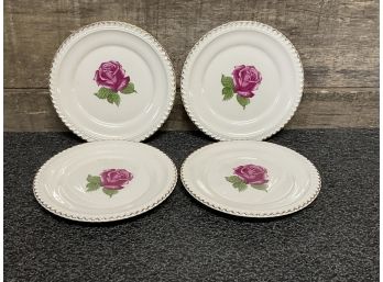 Beautiful Harker Pottery Co Plates With 22k Gold Trim