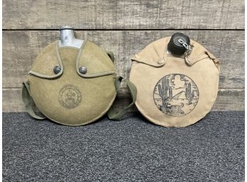 2 Vintage Canteens Boy Scouts Of America
