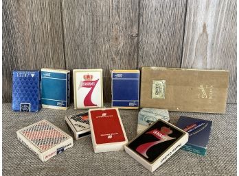 Vintage Playing Cards Including Budweiser & More