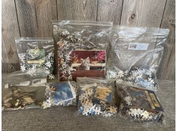 Collection Of Puzzles, Perfect For A Rainy Day!
